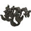 Portemanteaux rustique rustique 4 branches