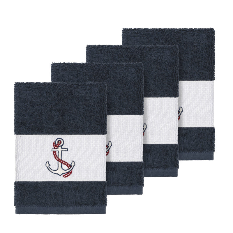 Essuie-mains en coton Easton, Bleu minuit