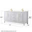 Ensemble de meuble-lavabo double 72 po Daria-40066174-61132183-61132187