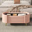 Banc de rangement rembourré avec pieds en métal Galileo-214733417