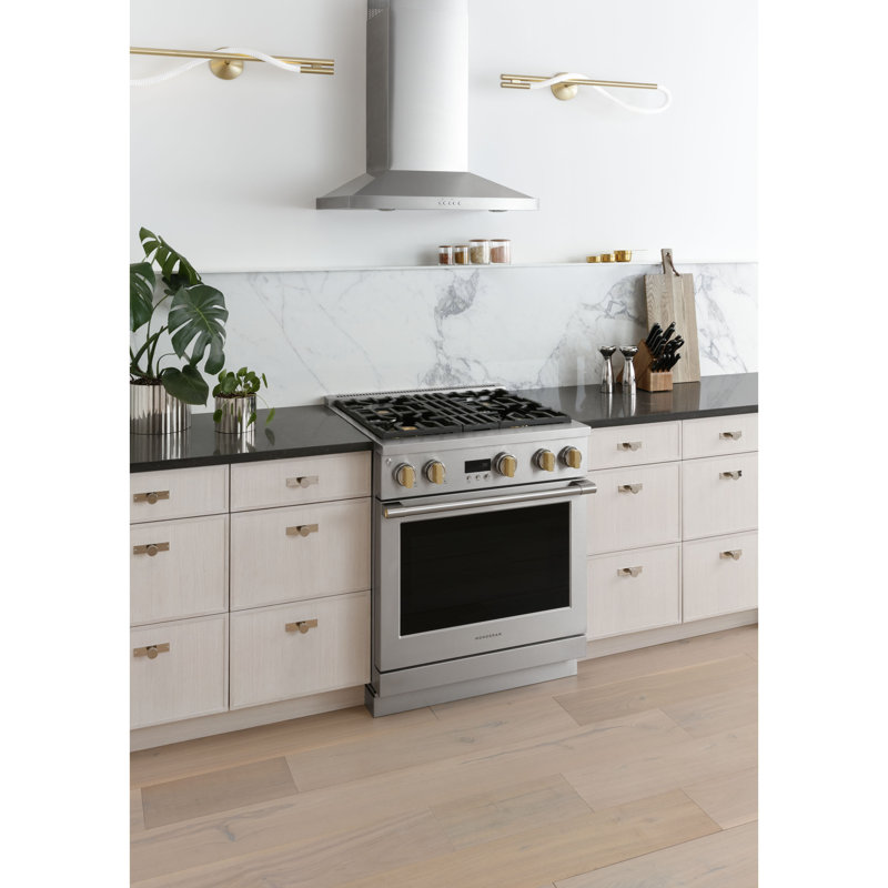 Monogram 30" Professional Range With 4 Burners, Dual Fuel, 5.3 cu ft