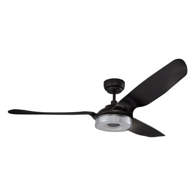 3 - Blade LED Smart DC Ceiling Fan with Remote Control and Light Kit Included