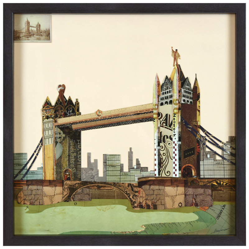 London Bridge encadré sur papier