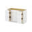 Bases-Two Drawer Stack 48" × 21" × 34.5"Camlock Easy to Assemble Vanity Cabinet