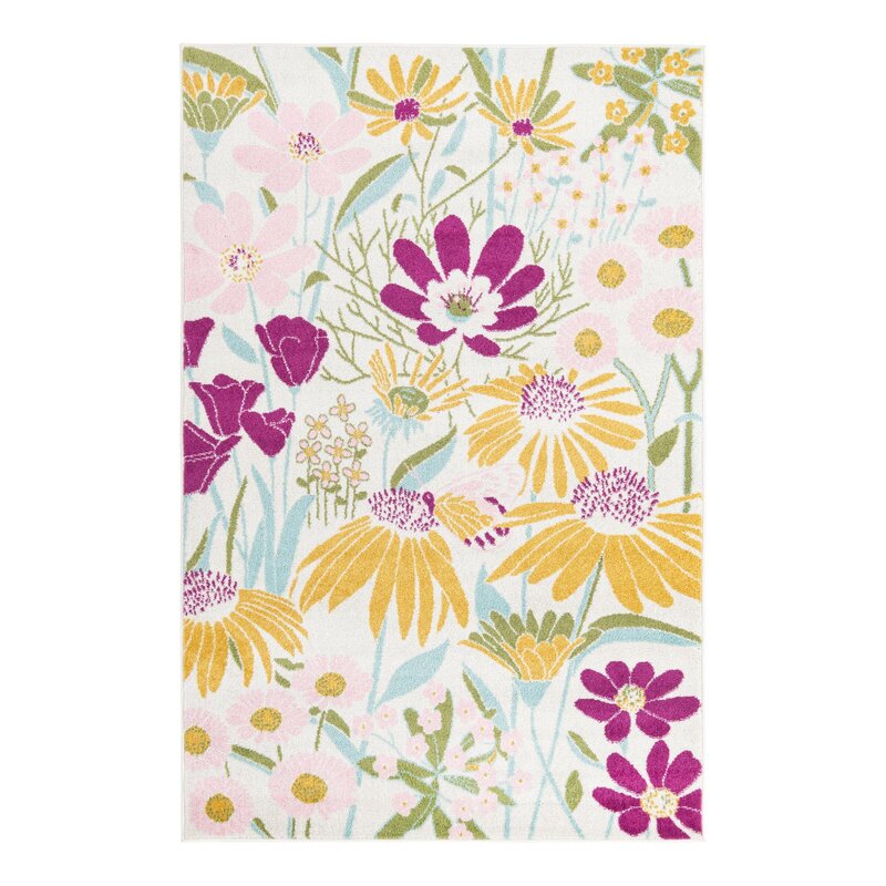 Lark Manor Saegertown Floral Rug & Reviews | Wayfair