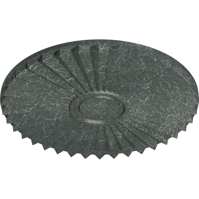 Endurathane Shakuras Ceiling Medallion, 19 3/4"OD x 1 3/8"P (For Canopies up to 5"), Hand-Painted Athenian Green Crackle Finish
