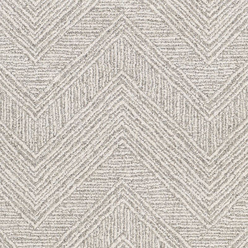 Tapis taupe / ivoire Sylvan Chevron, Rectangle 7 pi 10 po x 10 pi