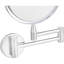 Miroir de meuble-lavabo mural mural grossissant, chrome