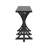 Farmhouse Entryway Table with Rubber Wood Slender Curved Legs-880985789
