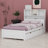 Platform Bed With Bookcase Headboard-162996886