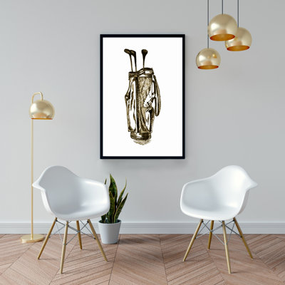 " Illustration Of A Golf Bag "