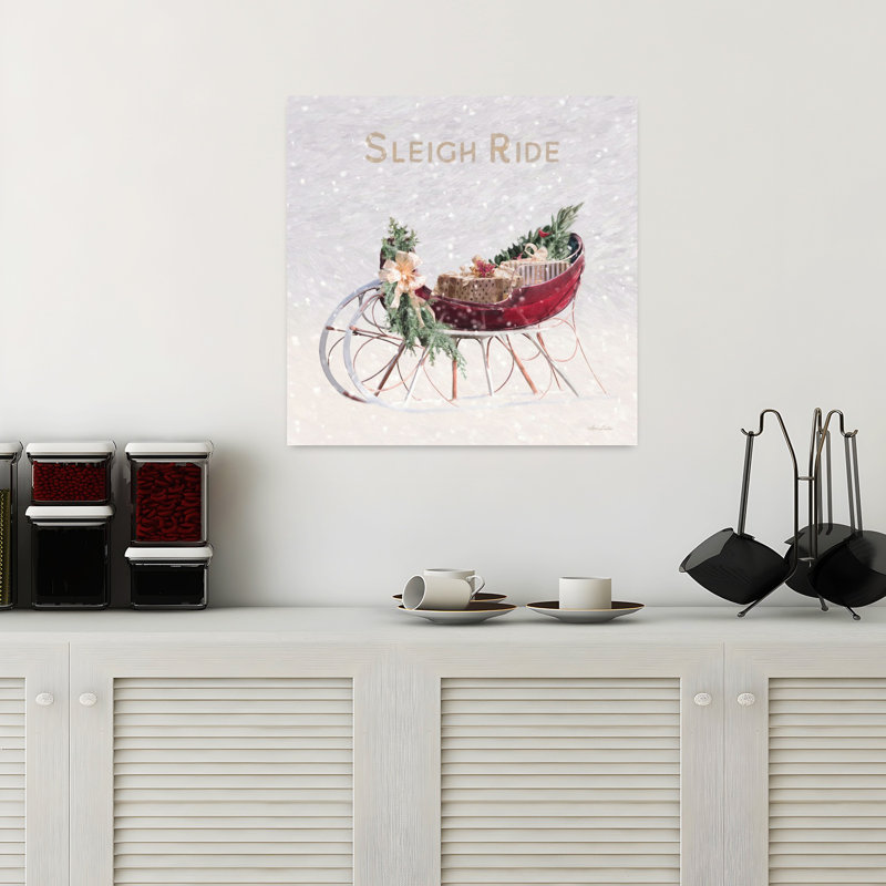«Sleigh Ride I», art contemporain abstrait, H 18 po x l 18 po