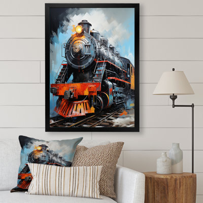 Train fluide sur toile