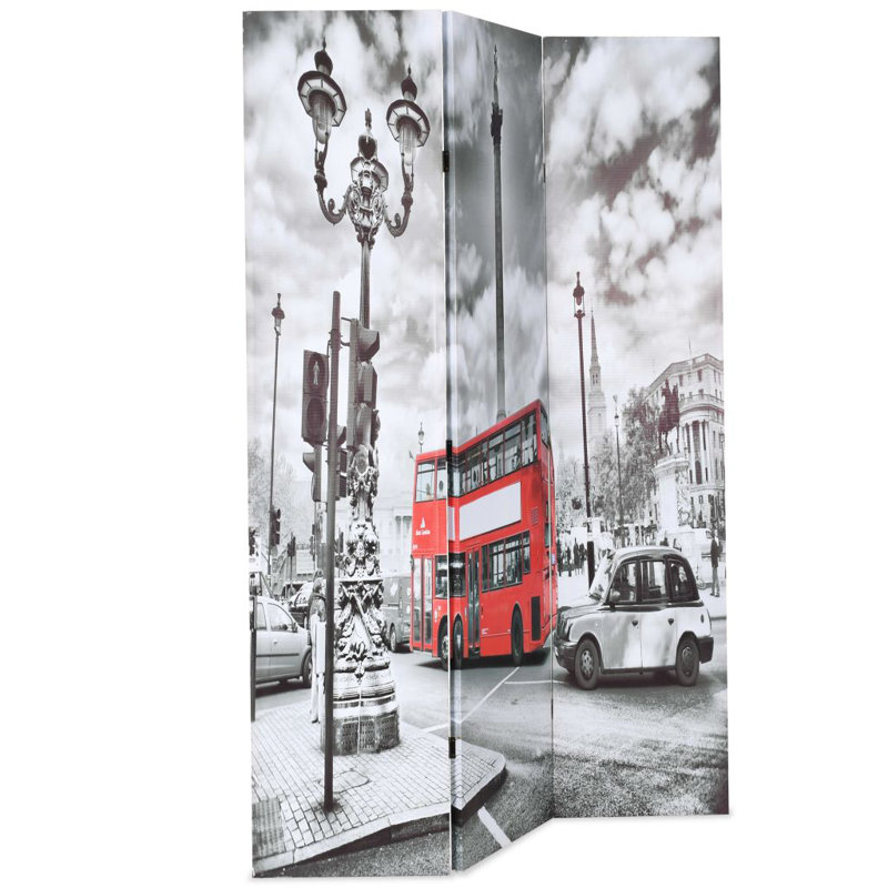 LaKee 170cm H Folding Room Divider, 170cm H x 120cm W