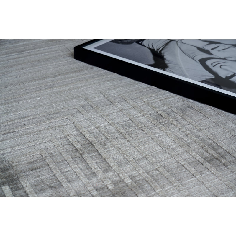 Castelli Geometric Area Rug in Gray, Rectangle 8' x 10', Gray