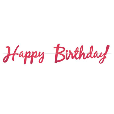Banderole Foil Happy Birthday