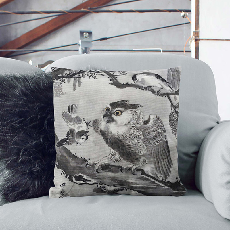 Floral Square Throw Cushion, 40 x 40 cm