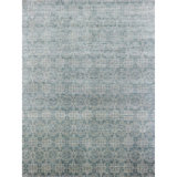 Floral Area Rug in Light Blue/Ivory