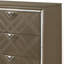 Commode moderne au fini champagne foncé