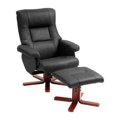 Hymera Recliner Chair with Footstool, Lounge Chair