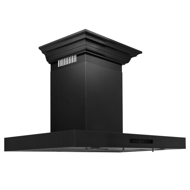 Hotte murale sans conduit 36 pouces 400 CFM en noir