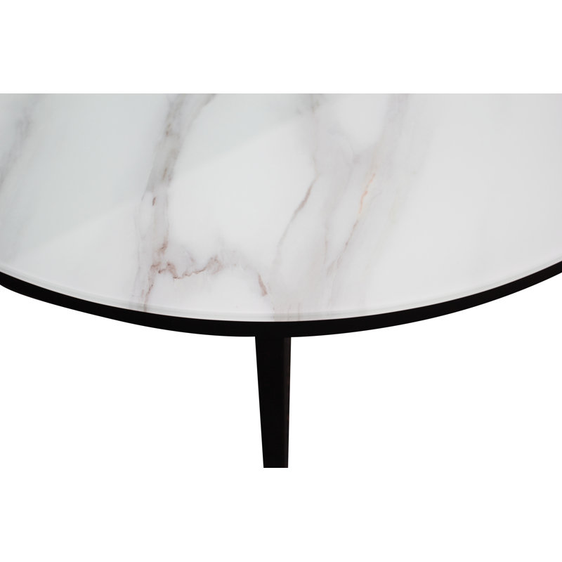 Magnani 80cm Glass Top Console Table