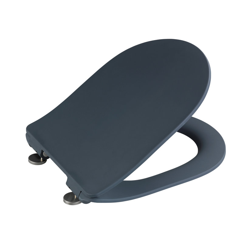 Sedilo Soft Close Elongated Toilet Seat, Grey