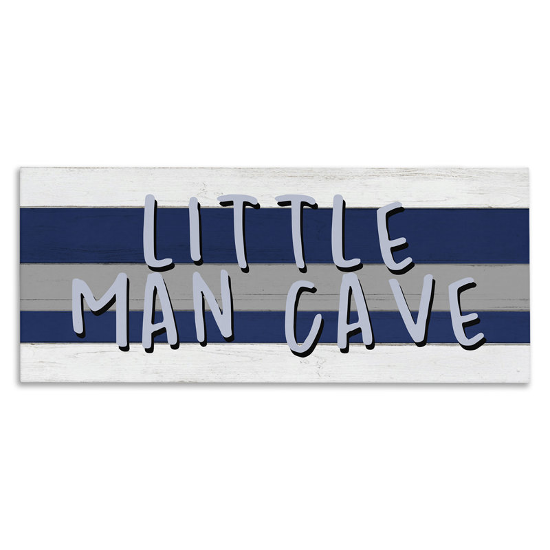 «Boy's Little Man Cave» par Kim Allen - impression d'art graphique, H 17 po x l 40 po