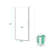 Semi-frameless Magnetic Soft Close Pivot Shower Door With Ansi/sgcc Certified 1/4" Tempered Clear Glass, Aluminum Alloy Frame-120463870