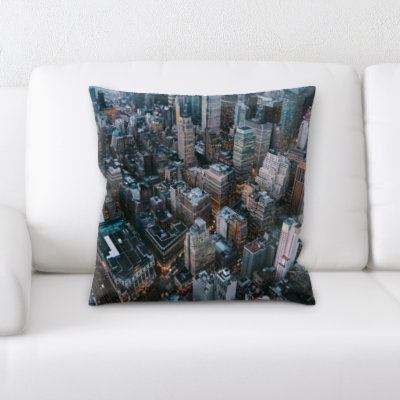 Microsuede Reversible Throw Pillow