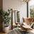 Lina Rectangular Metal Wall Mirror with Marble-1622847878