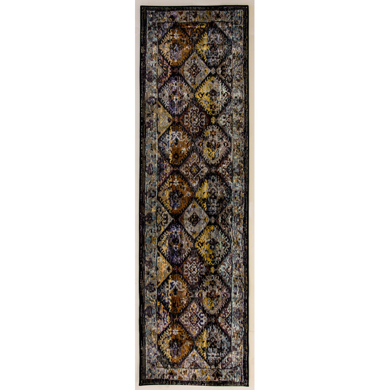 Tapis noir, Tapis de couloir 2 pi 2 po x 11 pi