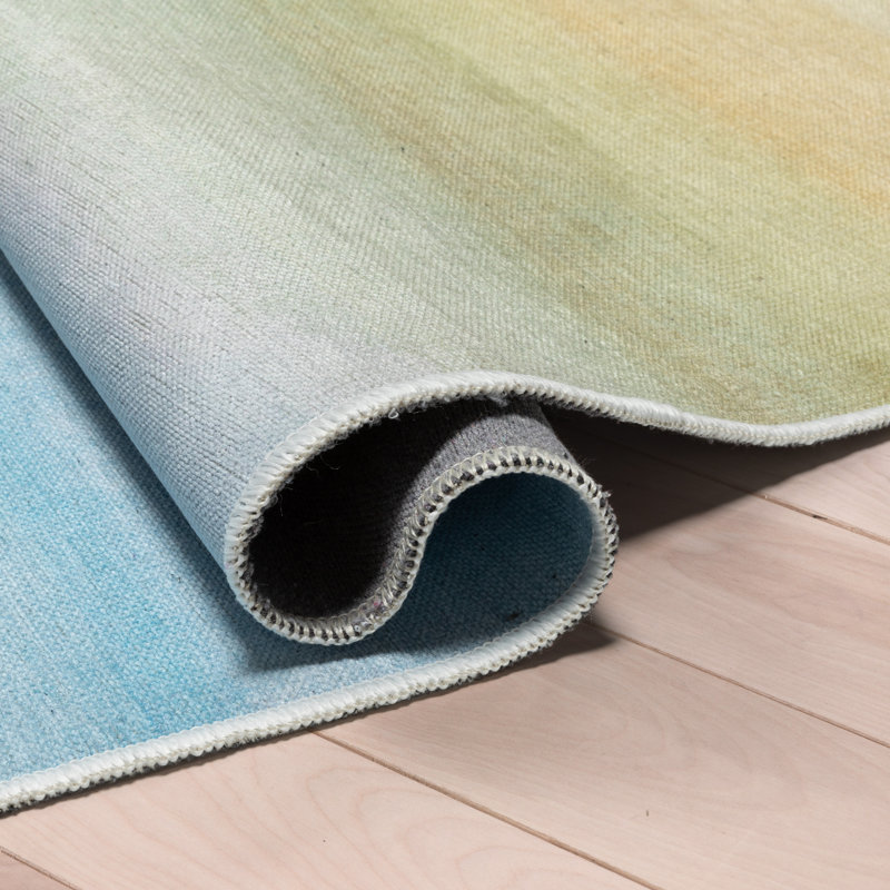 Tapis multicolore moderne Asusena, Rectangle 9 pi 10 po x 13 pi