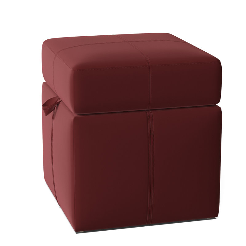 Preesall Upholstered Ottoman, Klein Berry
