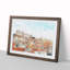 Alfalma Lisbon Portugal Skyline in Abstract - Picture Frame Graphic Art Print-55683063-55683067