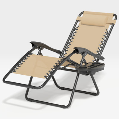 Chaise longue pliante à gravité zéro Morena