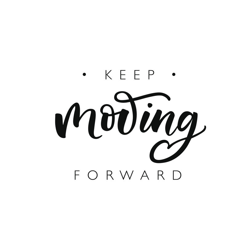 Keep Moving Card - Wrapped Canvas Print, 30cm H x 30cm W x 3.8 cm D
