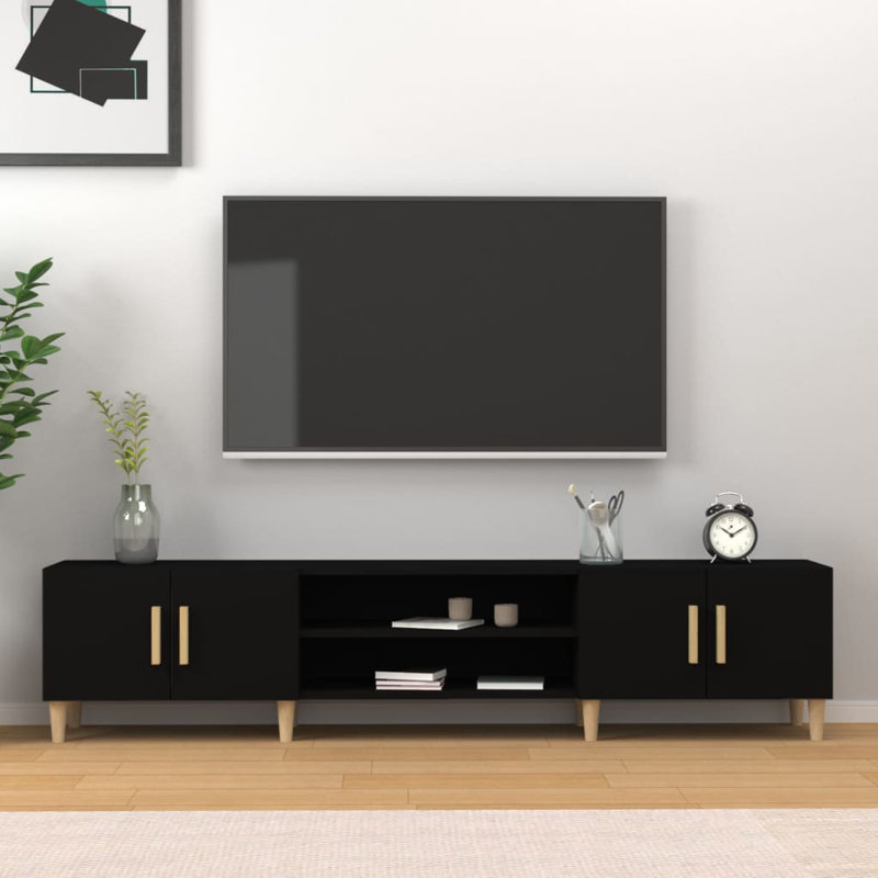 Kyeisha TV Cabinet 180x31.5x40 cm Engineered Wood, Black