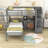 Haana Kids Twin Over Twin Bunk Bed with Drawers-781450292