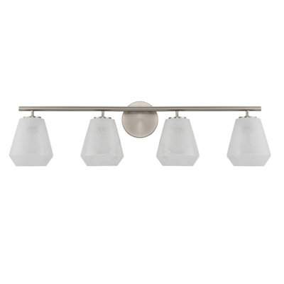 Higgins - Bathroom Vanity - Wispy White Glassware Shade