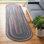 Tapis géométrique tressé à la main Orval