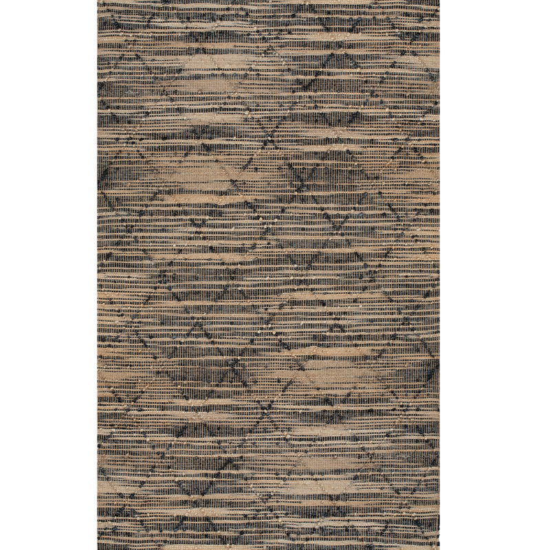 Tapis brun en jute / sisal à tissage plat Cliburn, Rectangle 5 pi x 8 pi