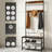 Hall Tree 27.17" Wide with Bench, Wall Coat Rack, and Shoe Storage