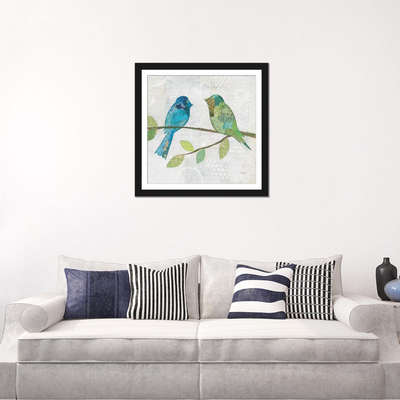 « iii », impression sur toile Catching Up, H 24 po x l 24 po x P 1 po, Papier d'art encadré noir, Blanc