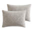 Ensemble d'édredon en coton damassé taupe 3 pièces Camille-95240353