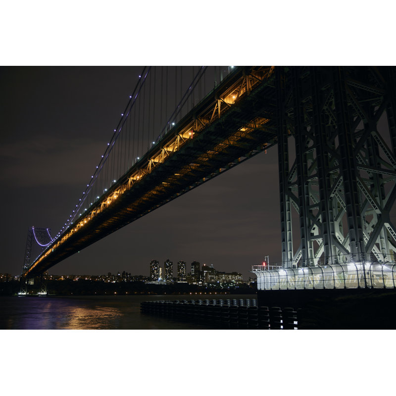 George Washington Bridge IV - Photograph, 20cm H x 30cm W, Wrapped Canvas