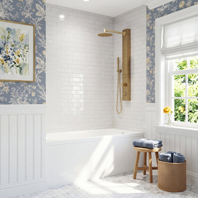 Orion Frameless Hinged Tub Door