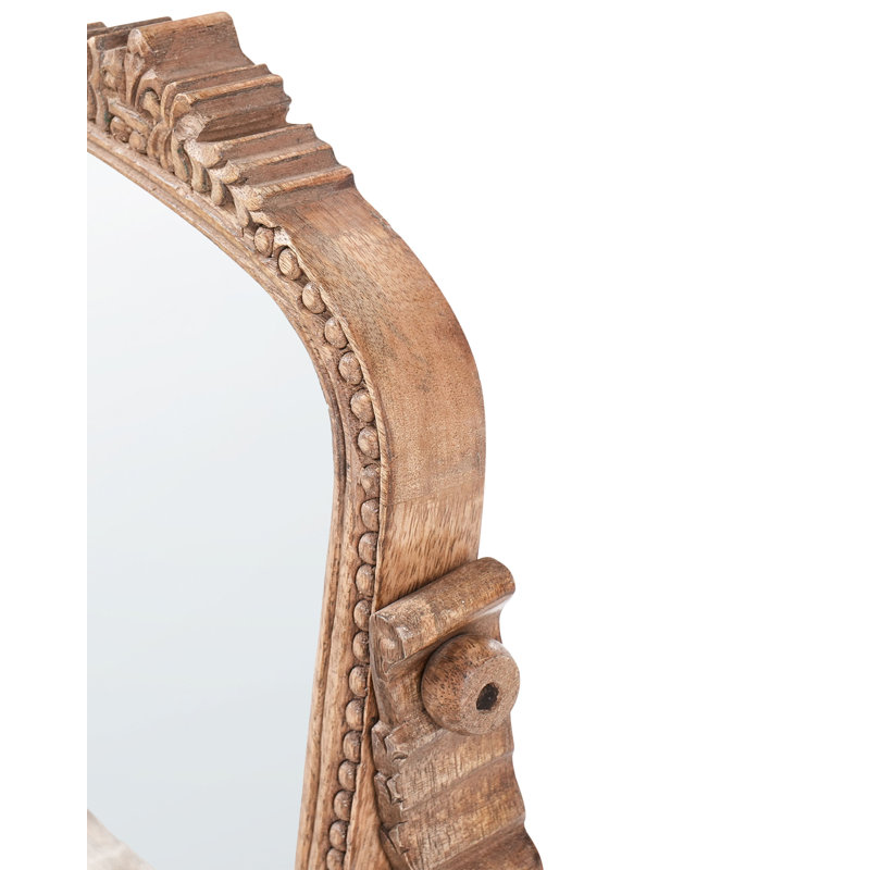 Solid Wood Rectangle Floor Mirror