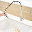 Robinet de cuisine rétractable à poignée simple, nickel brossé, acier inoxydable, robinet au design magnifique dans la poignée, captivant-290688882