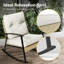  Chaise berçante 3 pièces avec coussins et table d'appoint 3 pièces-266081240